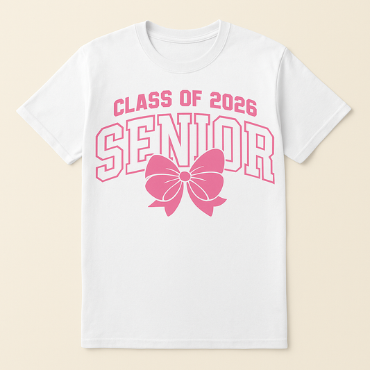"Class of 2026: Pink Bow" T-shirt